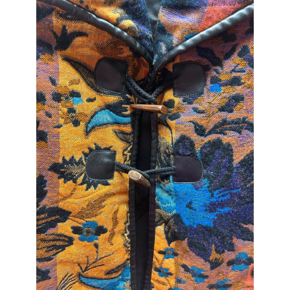 Parsley and Sage Large Jacket Artsy Boho Festival Floral Tapestry Pattern - Picture 8 of 11